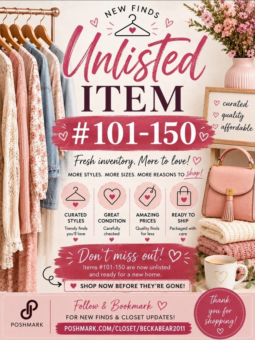 Unlisted Item #101-150 Pink Home Accents Collection by